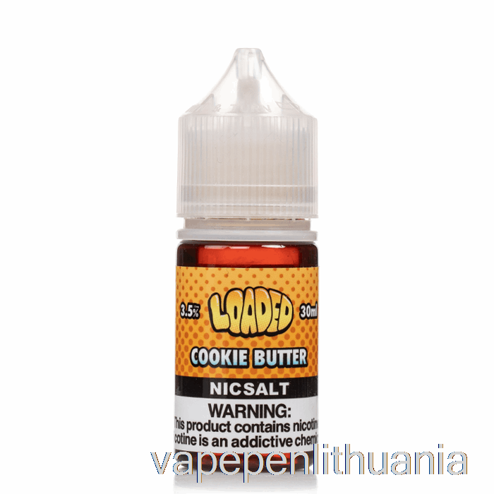 Sausainių Sviestas - Pakrautos Druskos - Negailestingi Garai - 30ml 50mg Vape Skystis